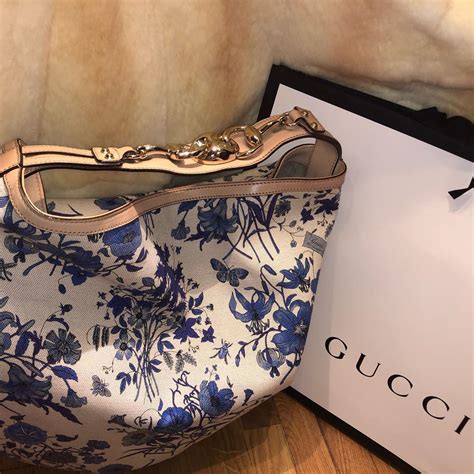 borsa a fiori blu gucci|Gucci borse.